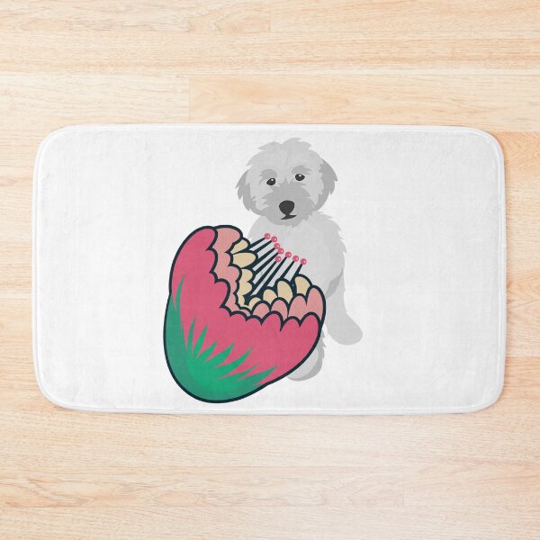 Item preview, Copy of Doodle dog with yellow and orange flowers designed and sold by Skyfarer.