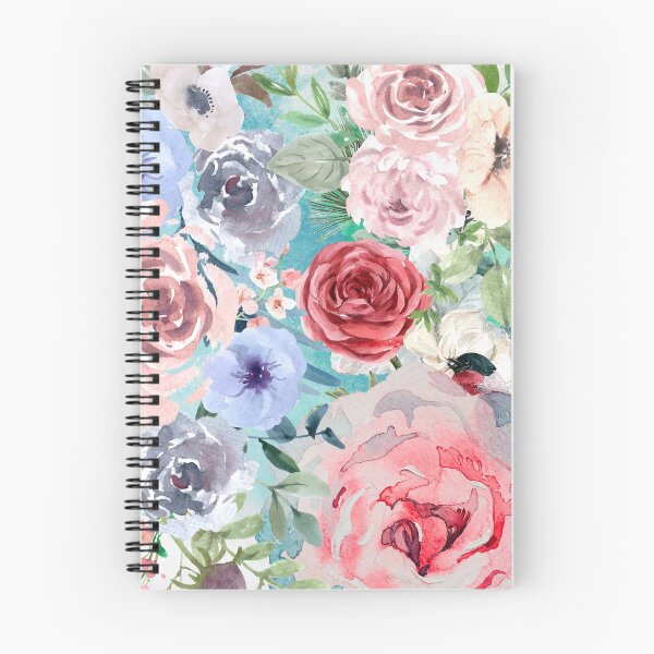 Item preview, Watercolor flowers background on t-shirt designed and sold by PattyStudio.