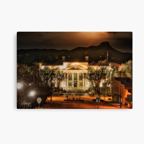 Eerie Vibes at the Downtown Courthouse Canvas Print