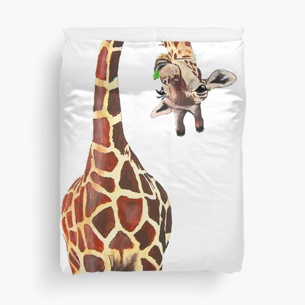 giraffe and annika Duvet Cover