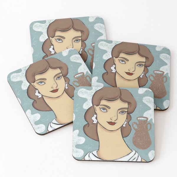 Item preview, Aquarius Astrological Sign painting by Amanda Laurel Atkins designed and sold by Amanda Laurel Atkins.
