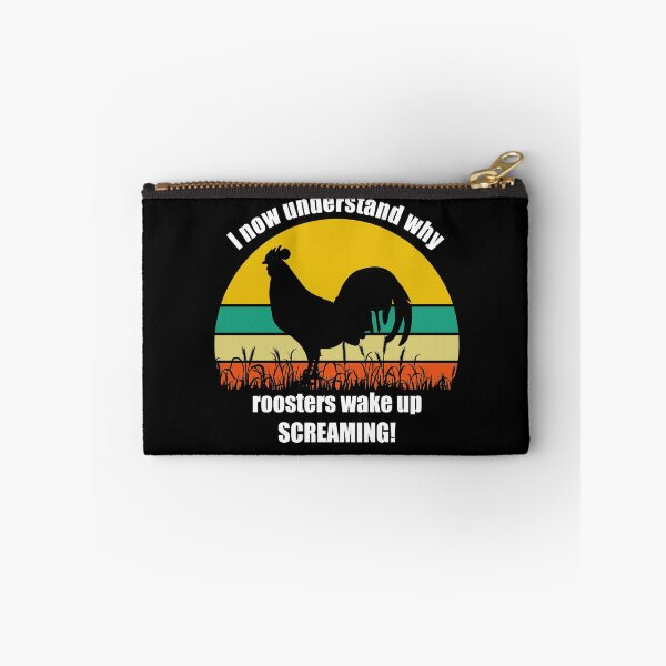 Item preview, "I Now Understand Why Roosters Wake Up Screaming" Retro Sunset Rooster Design designed and sold by WhatThePop.