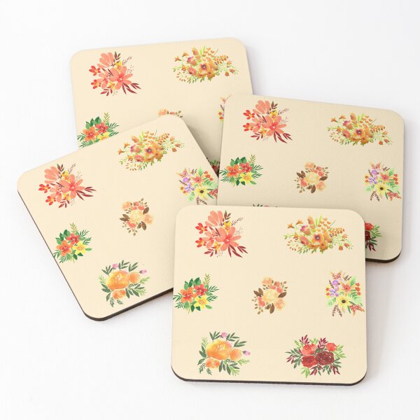 Item preview, Watercolor flowers red set designed and sold by Ranp.