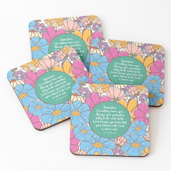Item preview, Stand firm, 1 Corinthians 15:58, Bible Verse designed and sold by StudioCitrine.