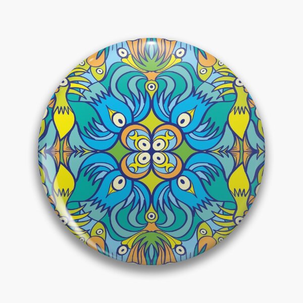 Item preview, Exotic bird-like creatures creating a decorative pattern design designed and sold by Zoo-co.