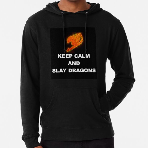Keep Calm and Slay Dragons Lightweight Hoodie