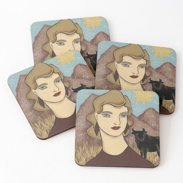 Item preview, Taurus Astrological Sign painting by Amanda Laurel Atkins designed and sold by Amanda Laurel Atkins.