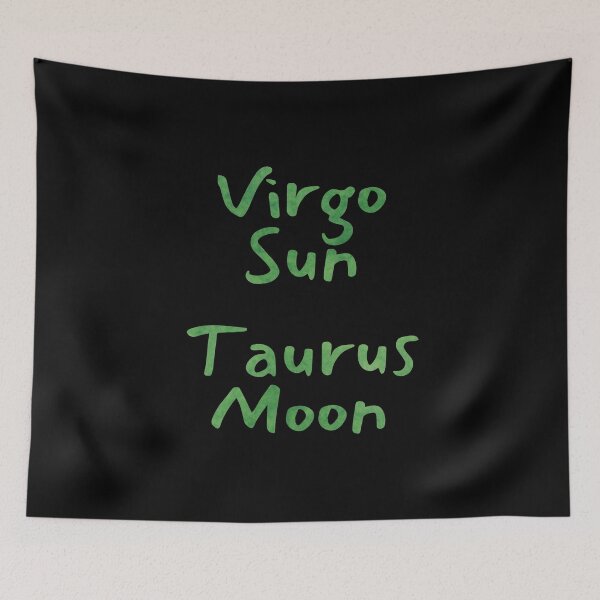 Item preview, Virgo Sun Taurus Moon Text designed and sold by leomooncreates.