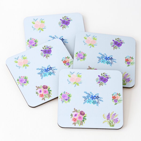 Item preview, Watercolor flowers purple set designed and sold by Ranp.
