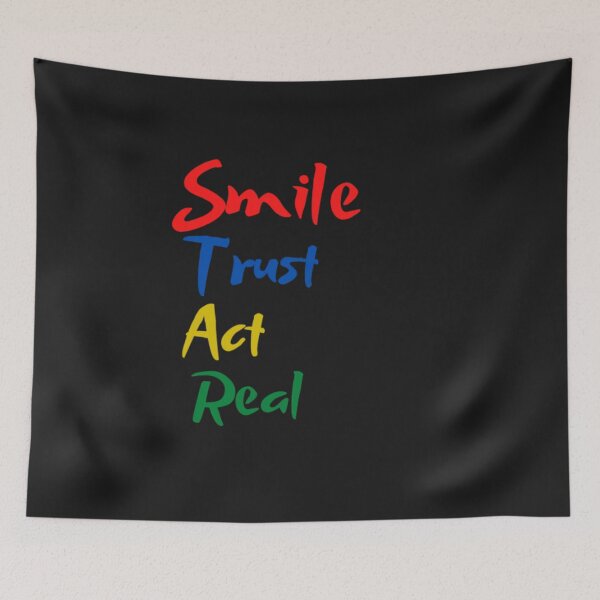 Item preview, SMILE-TRUST-ACT-REAL -STAR designed and sold by GILLES VAZIRI.