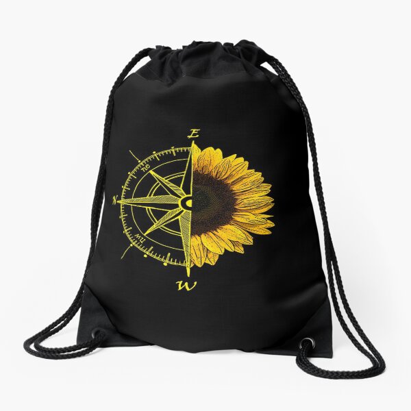 East is up Drawstring Bag