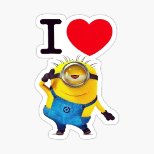 I love minions forever (by nm) Sticker