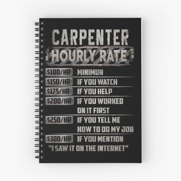 Item preview, carpenter hourly rate designed and sold by princegiri.