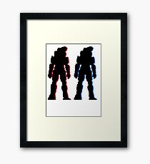 Red and Blue Framed Print