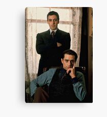 The Godfather - Al Pacino, Robert De Niro Canvas Print