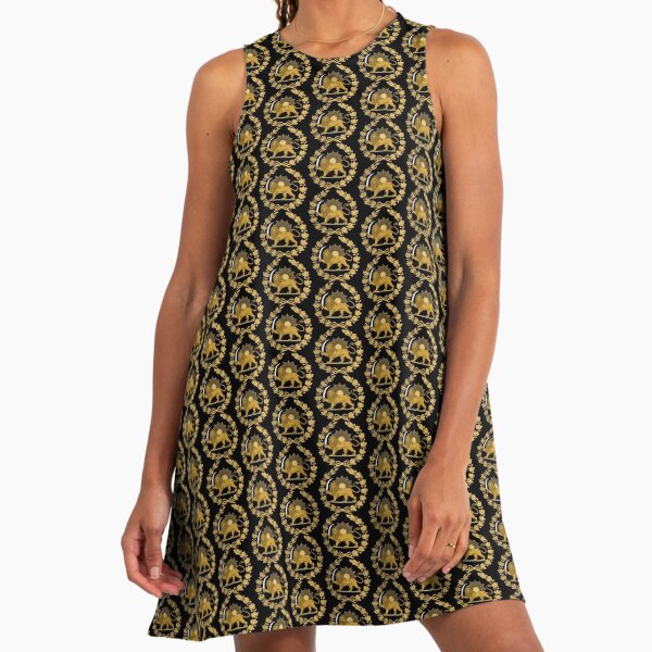 persia dress gold Persia French Lace Vintage Midi Dress