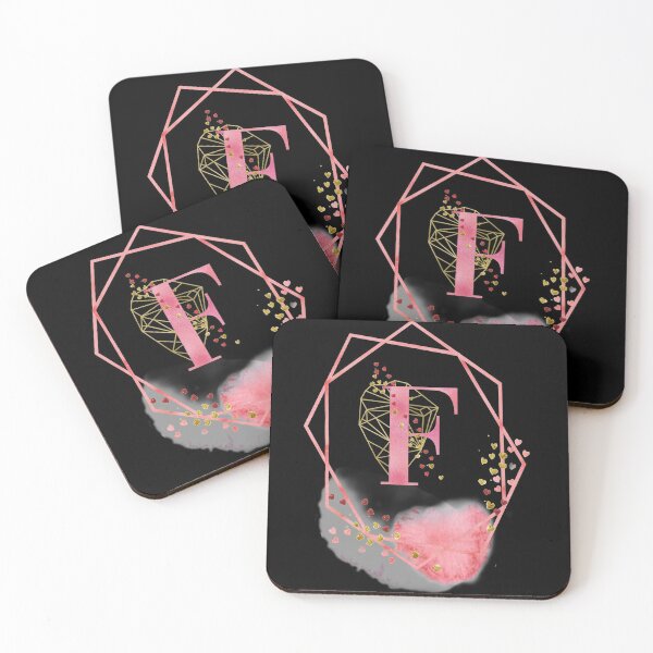 Item preview, Pink Gold Monogram F designed and sold by ElenaDanilo.