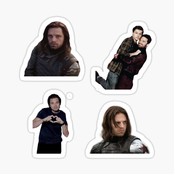 Sebastian Stan Bucky barns sticker pack Sticker
