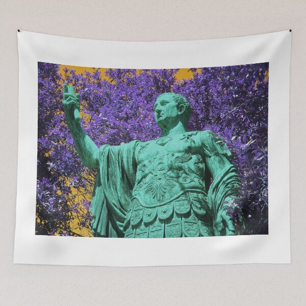 Item preview, Julius Caesar Statue - cyan, blue, purple, orange - Italy designed and sold by MoClan-Graphics.