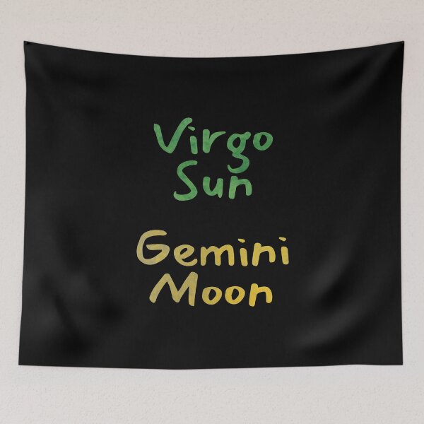 Item preview, Virgo Sun Gemini Moon Text designed and sold by leomooncreates.