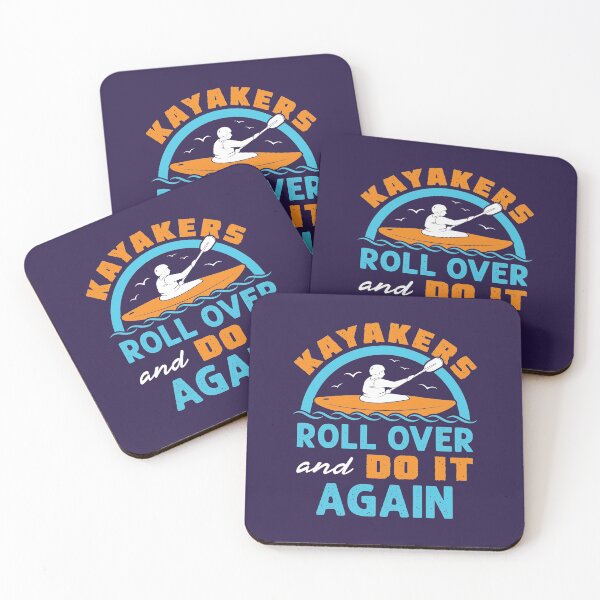 Item preview, Kayak Yak Kayaking Funny Kayakers Roll Over and Do It Again designed and sold by jaygo.