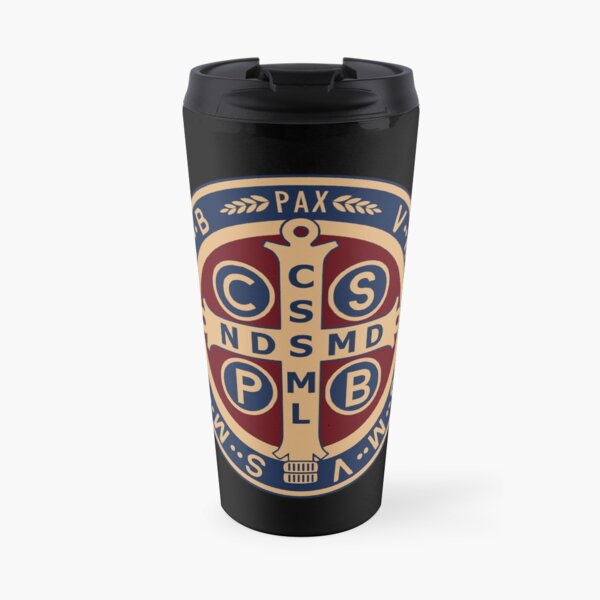 Saint Benedict Medal Travel Mug