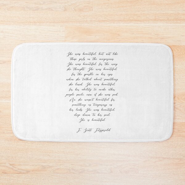Item preview, She Was Beautiful - F Scott Fitzgerald designed and sold by DearFawnStudio.