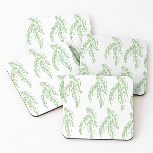 Item preview, Green leafs patterns  designed and sold by VibesByLia.