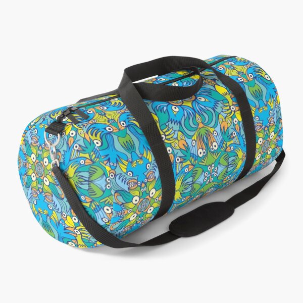 Item preview, Exotic bird-like creatures creating a decorative pattern design designed and sold by Zoo-co.