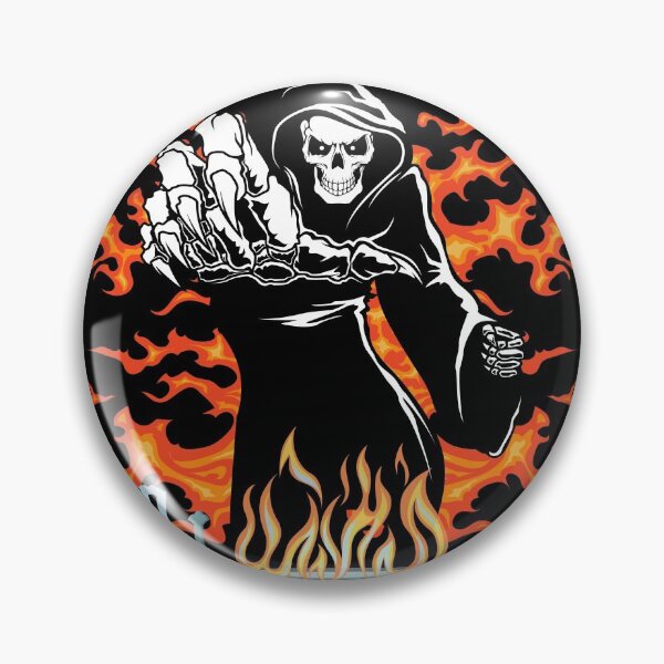 Item preview, Grime Reaper: The Night is Dark and Full of Terrors Distressed Spooky Halloween designed and sold by Cymphonyskar.