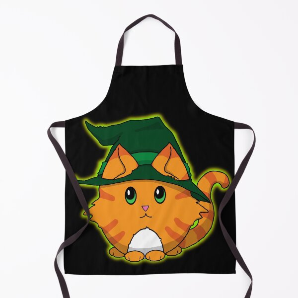 Item preview, Cute n Fluffy - Green Kitty Witch designed and sold by Katrina Montgomery.