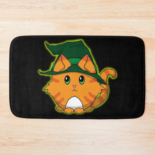 Item preview, Cute n Fluffy - Green Kitty Witch designed and sold by Katrina Montgomery.