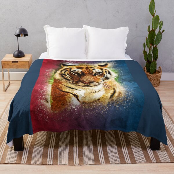 Item preview, Exotic Bengal TIGER Abstract Watercolor artwork for the animal lovers designed and sold by Naumovski.