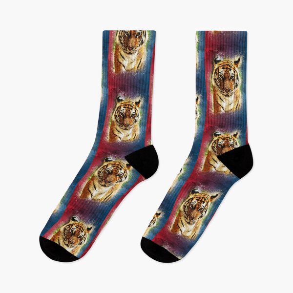 Item preview, Exotic Bengal TIGER Abstract Watercolor artwork for the animal lovers designed and sold by Naumovski.