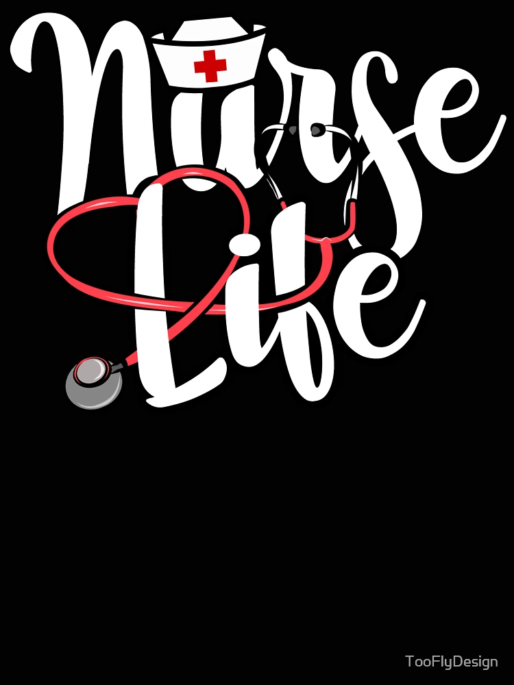 Thumbnail 4 of 4, Relaxed T-Shirt, Nurse Life designed and sold by TooFlyDesign.
