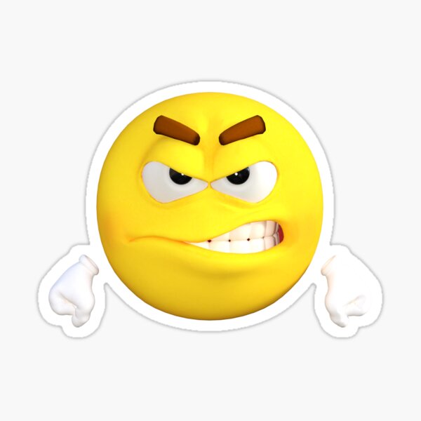 Sticker Crazy Emoji Redbubble