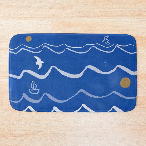 Item preview, Nautical wave pattern designed and sold by Mirrortail.