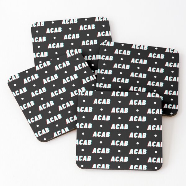Item preview, ACAB Pattern - Black Background designed and sold by thesassypanda.