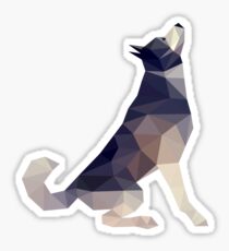 Husky Dog Illustration Sticker