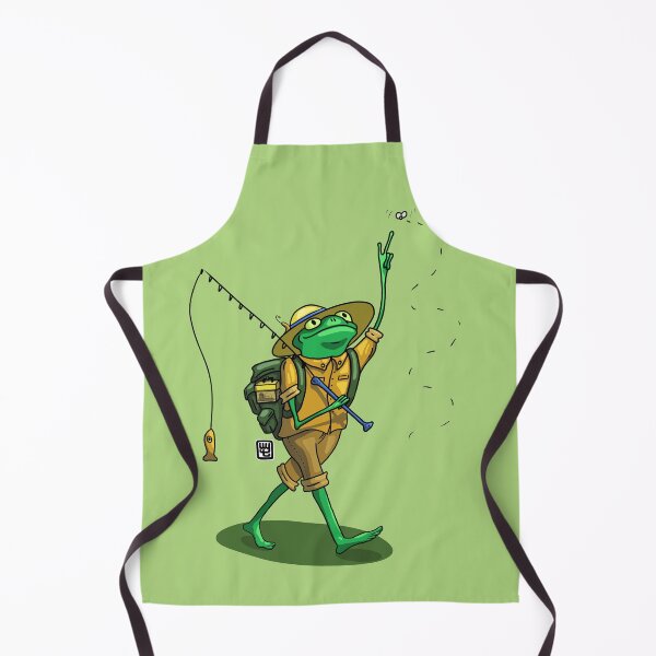 Item preview, Frog Fisherman designed and sold by warmyourtoes.