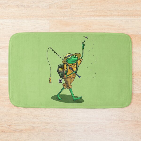 Item preview, Frog Fisherman designed and sold by warmyourtoes.