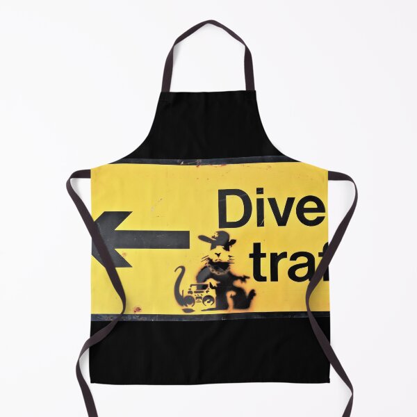 Item preview, Banksy rat diverted traffic sign yellow designed and sold by WE-ARE-BANKSY.