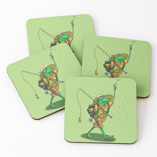 Item preview, Frog Fisherman designed and sold by warmyourtoes.
