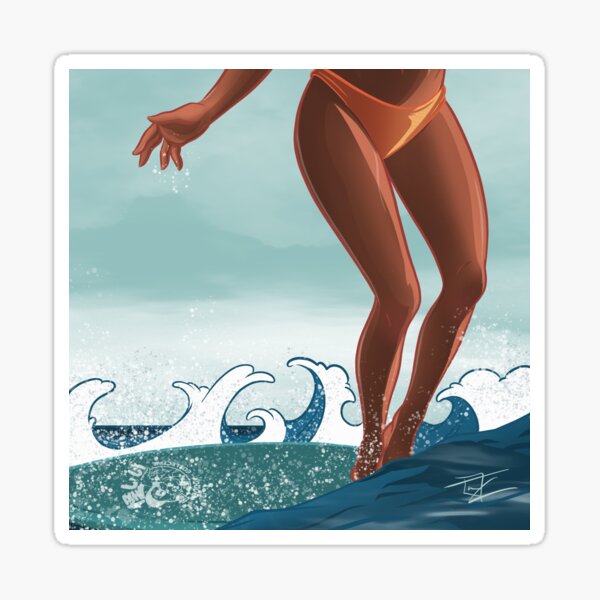 Surf Walk Sticker
