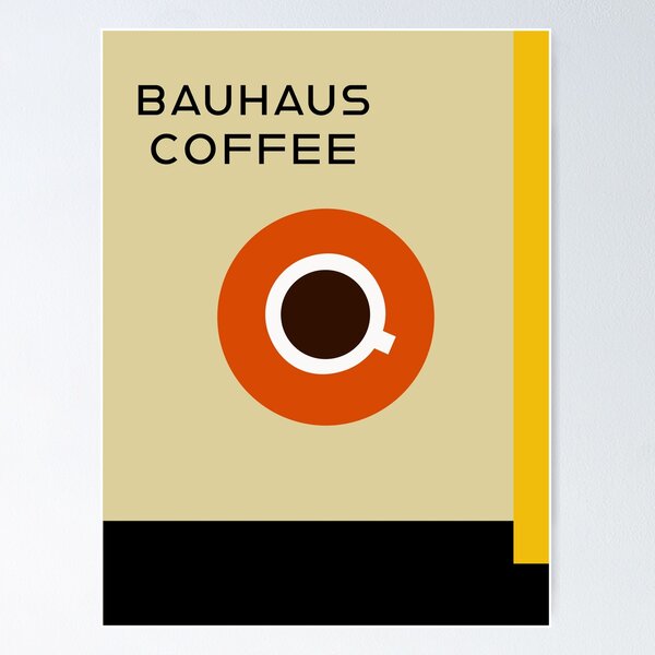 Artikel-Vorschau von Bauhaus-Kaffee-Poster, designt und verkauft von Boxing Kangaroo Retail Company.