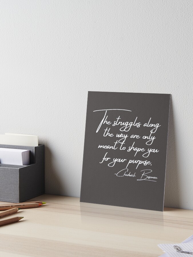 The Struggles Along the Way Motivation Inspiration Wall Art Quote