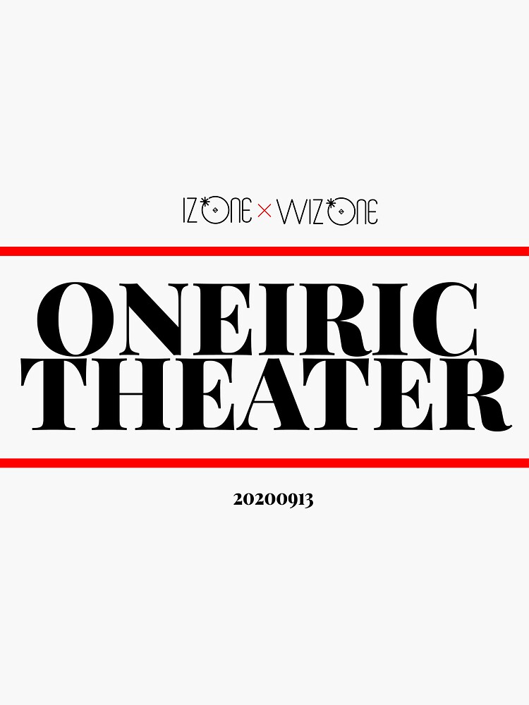 IZ*ONE: Oneiric Theater - Online Concert T-Shirt Design (Black Ver