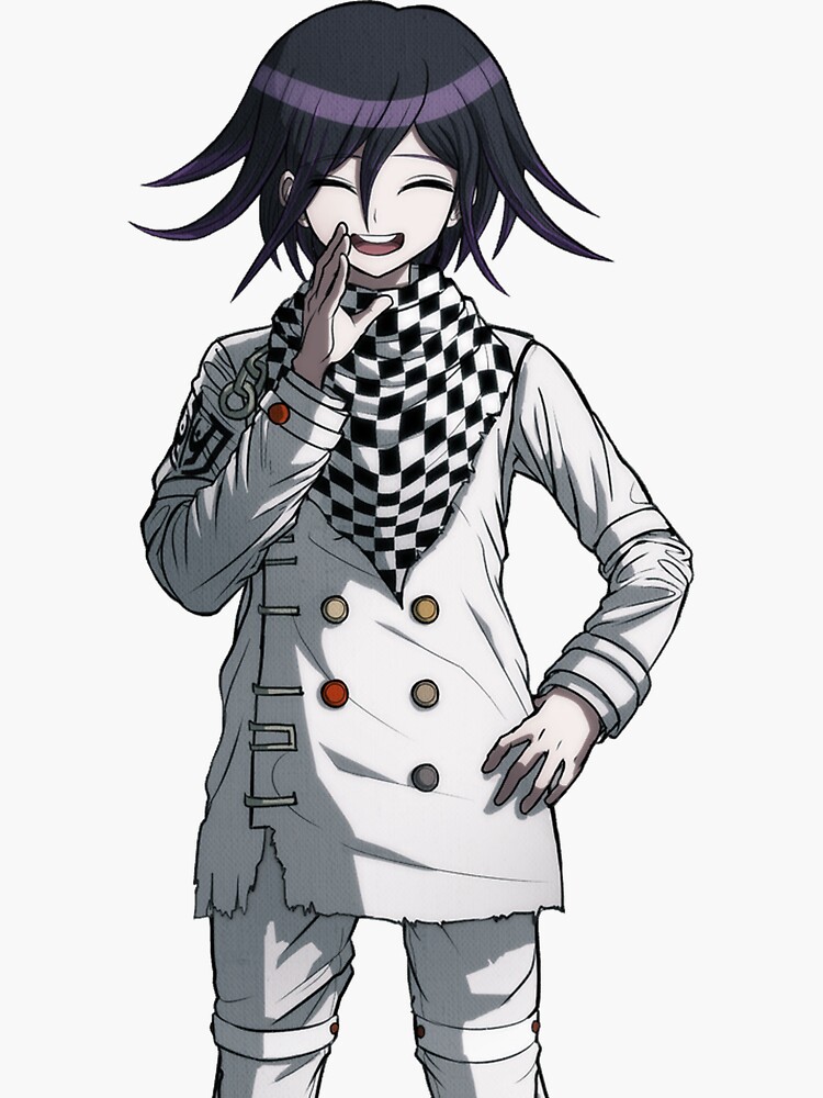 "Kokichi Ouma Laughing" Sticker by DennyG1998 | Redbubble