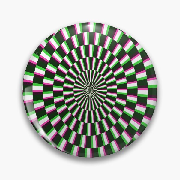 Item preview, Hypnotic Checkered Radial - Green Magenta designed and sold by Reeks808.