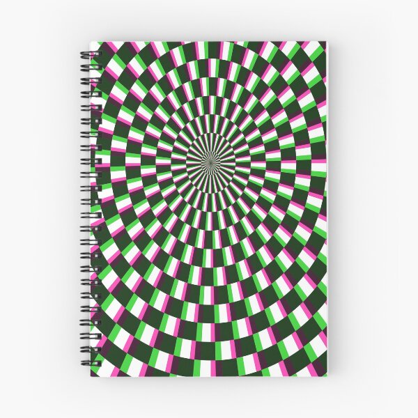 Item preview, Hypnotic Checkered Radial - Green Magenta designed and sold by Reeks808.